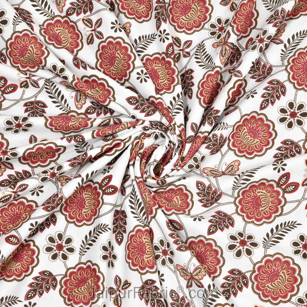Pink Butterflies Pure Cotton Double Bed Dohar